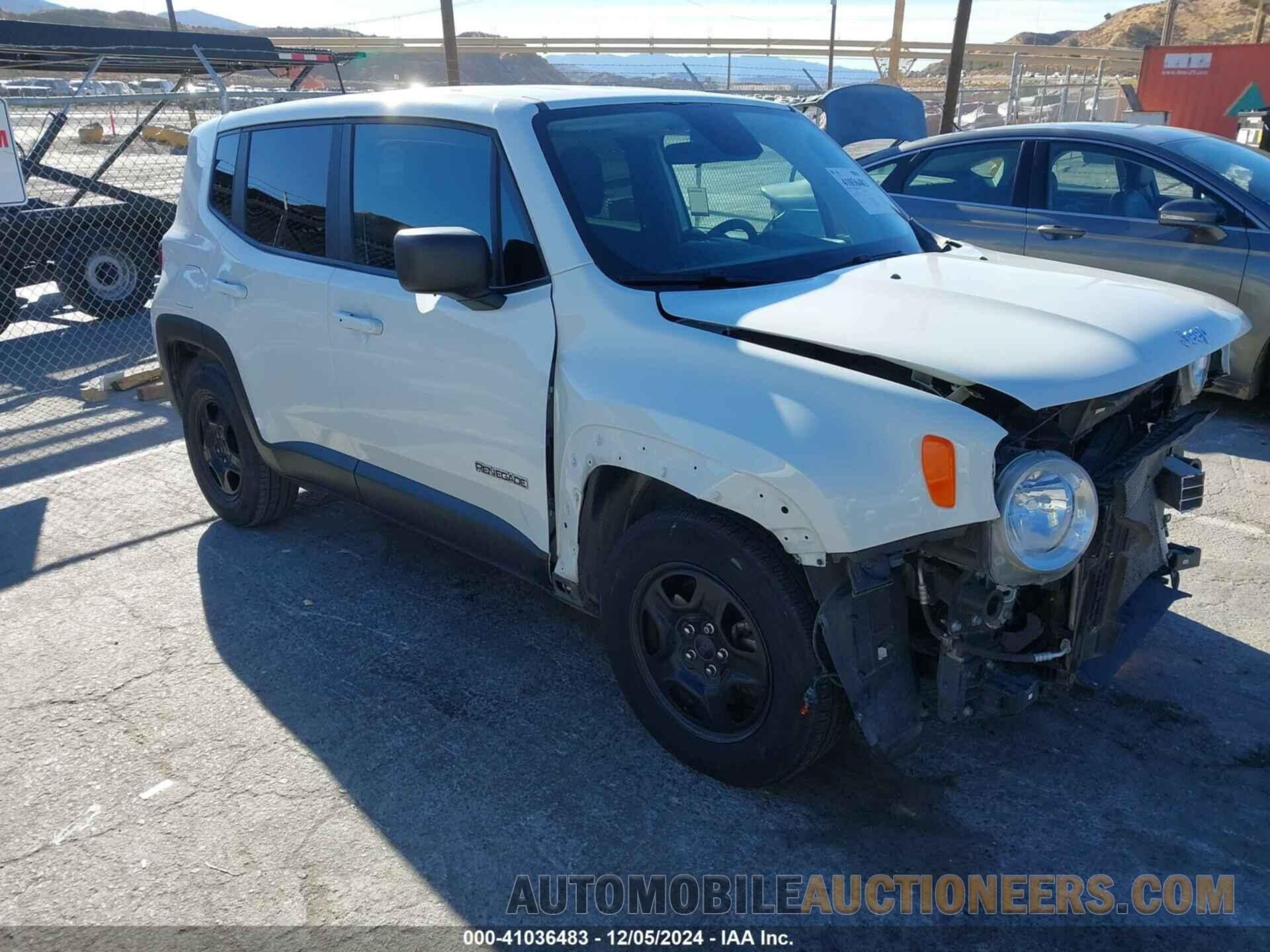 ZACNJAAB4KPK17215 JEEP RENEGADE 2019