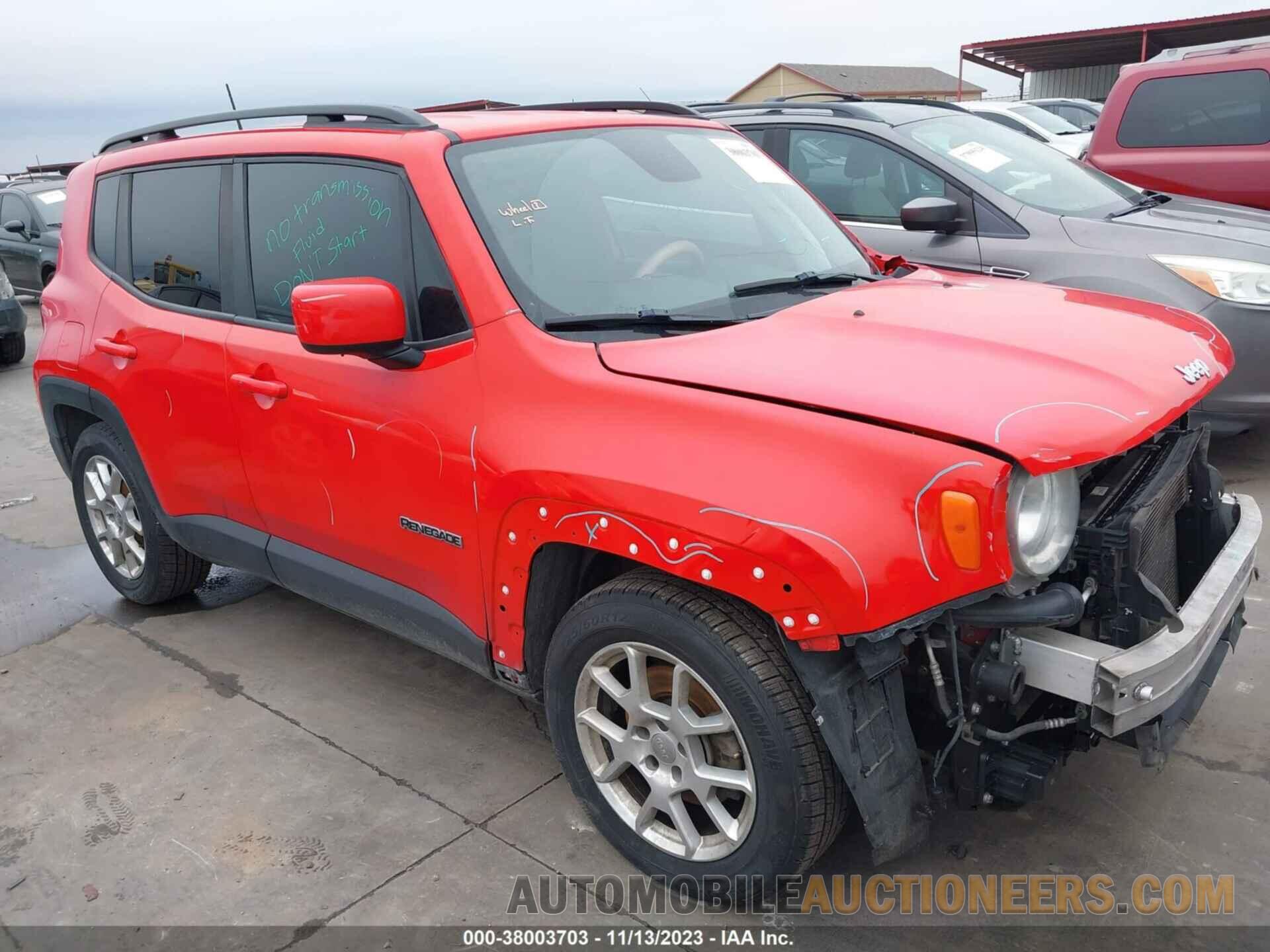 ZACNJABB0KPK00863 JEEP RENEGADE 2019