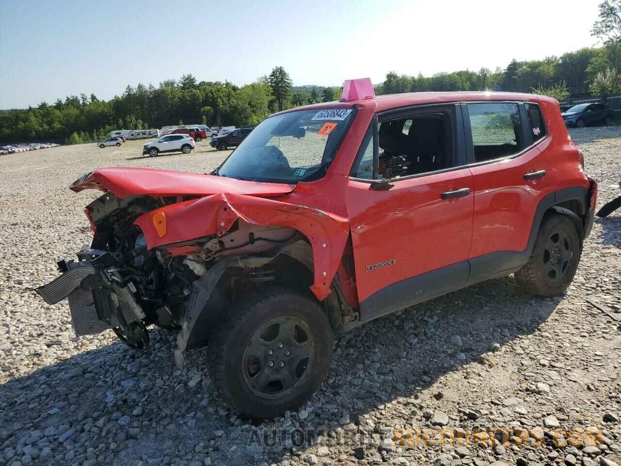 ZACNJBAB1KPK79015 JEEP RENEGADE 2019