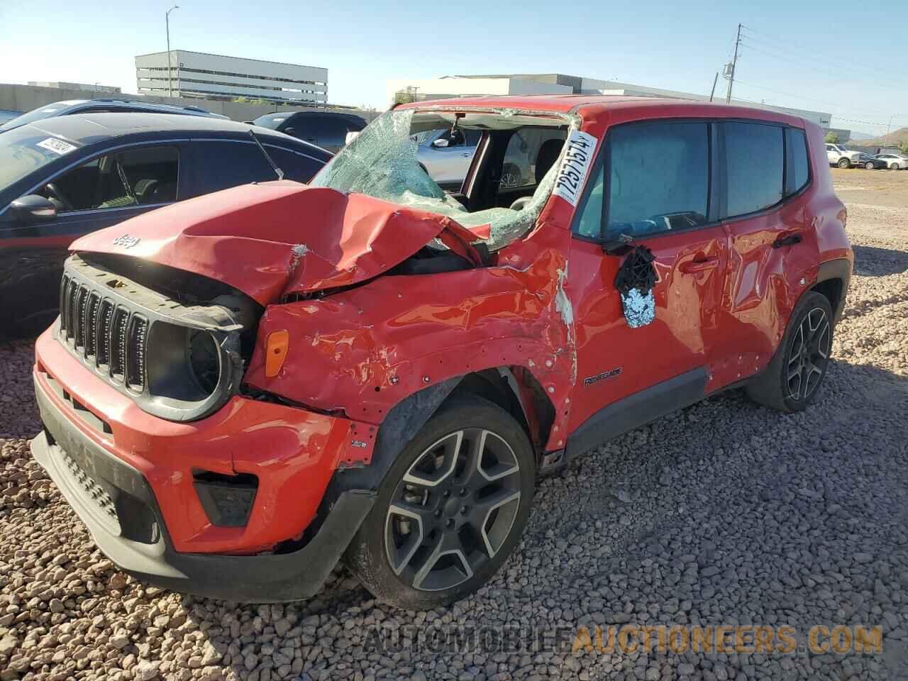 ZACNJCAB4MPM19244 JEEP RENEGADE 2021