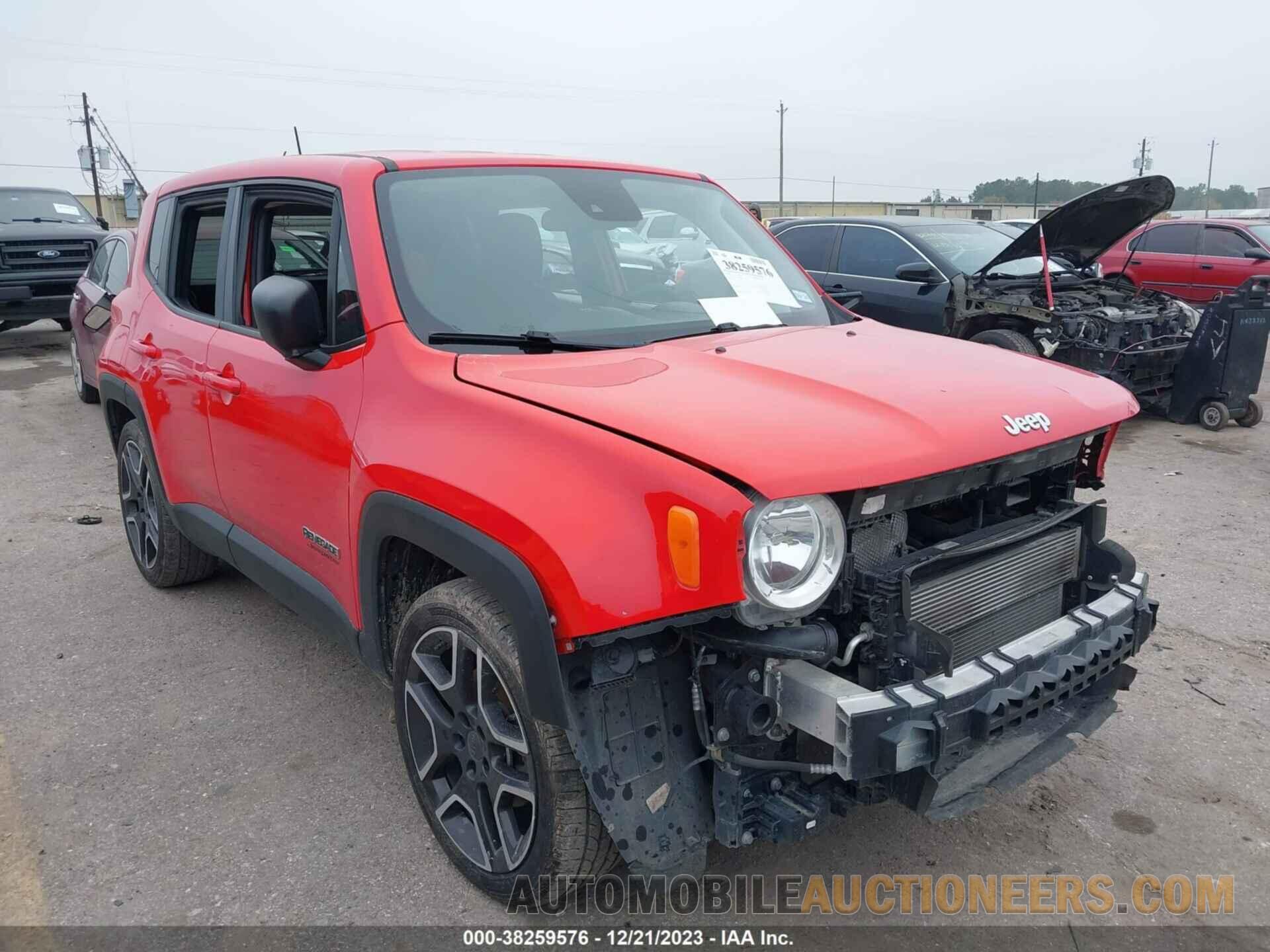 ZACNJCAB4MPM71232 JEEP RENEGADE 2021