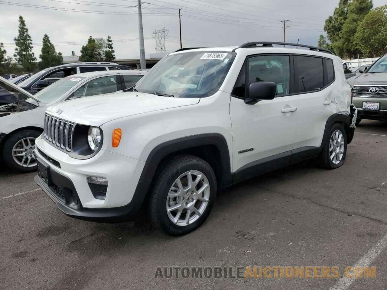 ZACNJDA16NPN74084 JEEP RENEGADE 2022