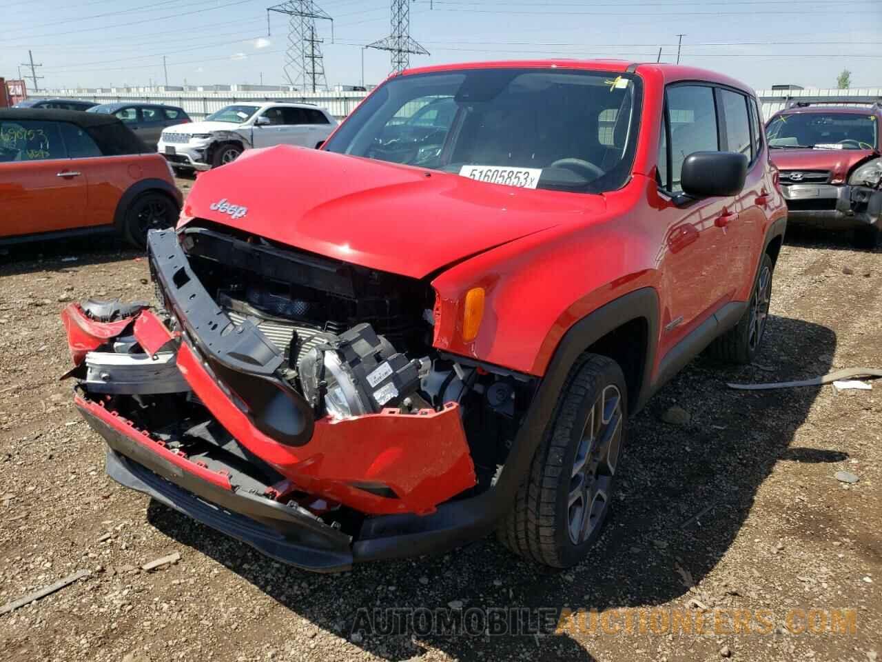 ZACNJDAB4MPN29507 JEEP RENEGADE 2021