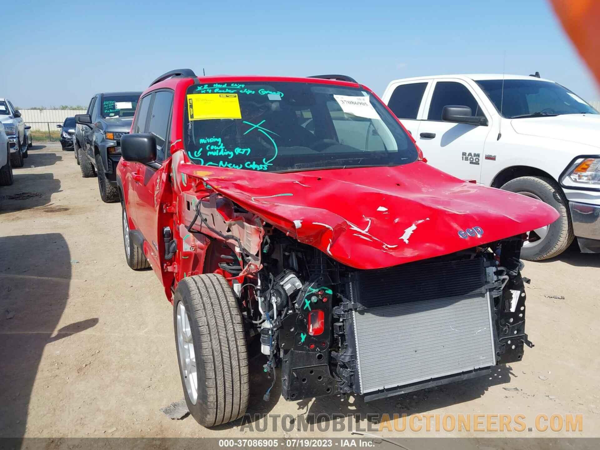 ZACNJDB16NPN82796 JEEP RENEGADE 2022