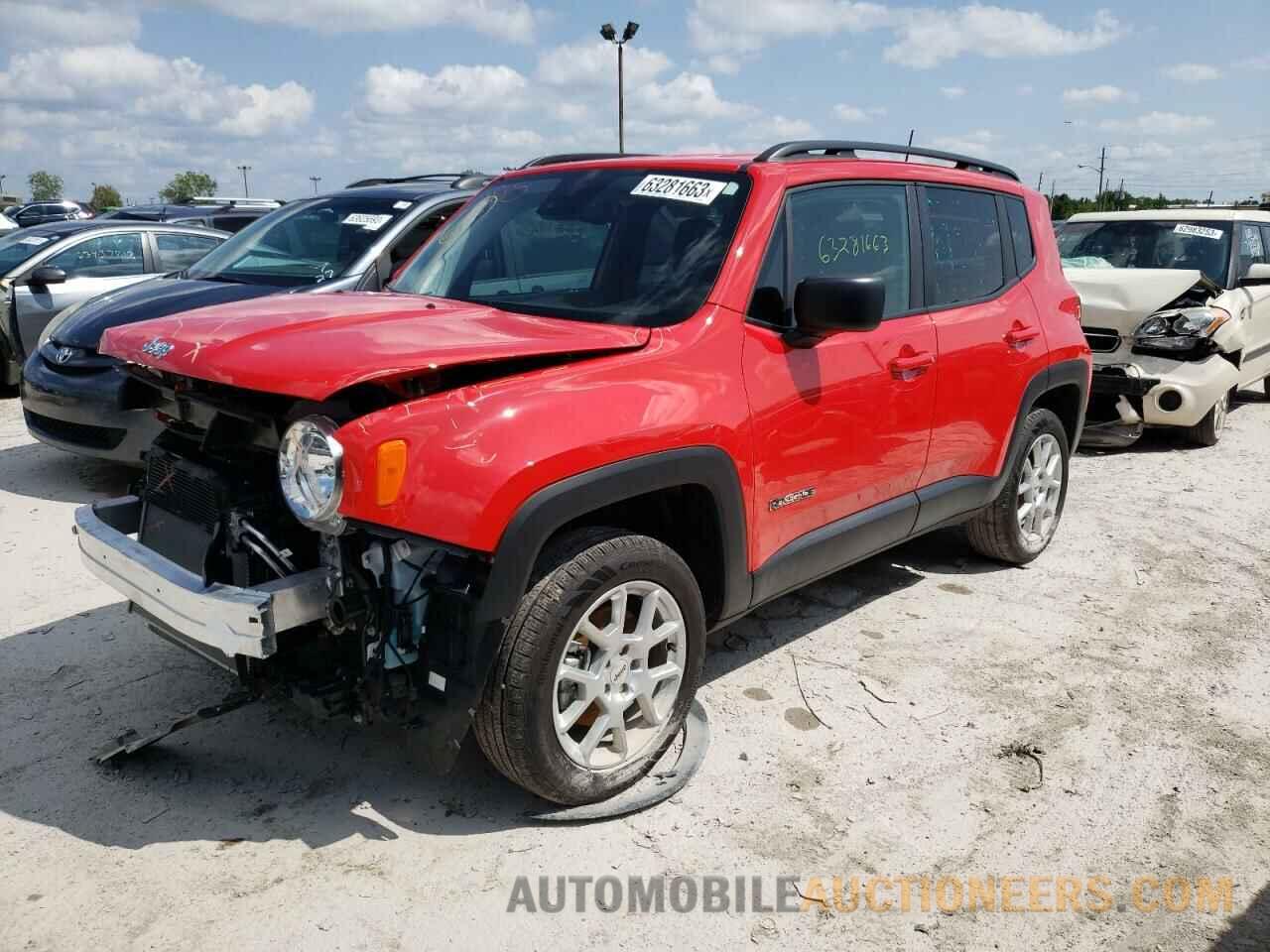 ZACNJDB19NPN50280 JEEP RENEGADE 2022