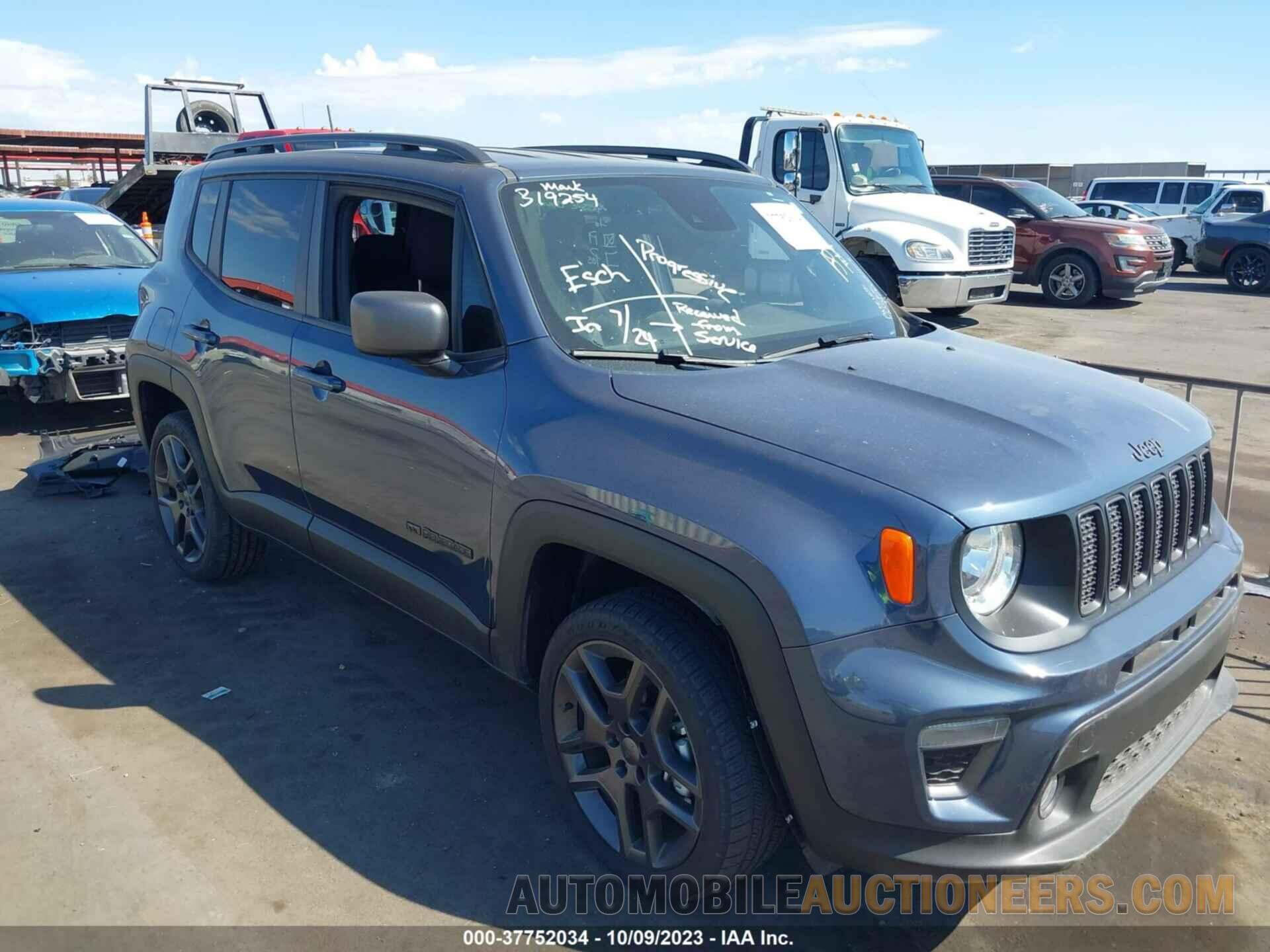 ZACNJDBB6MPN16322 JEEP RENEGADE 2021