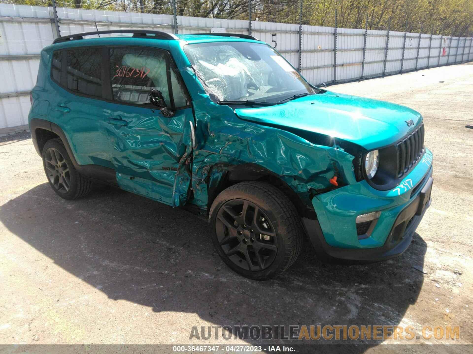 ZACNJDBB6MPN33220 JEEP RENEGADE 2021